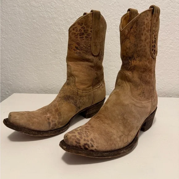 Old Gringo leopard spotted Cowboy Boots - Picture 2 of 6